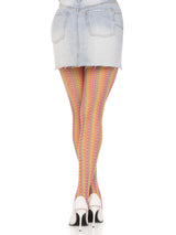 Acadia Rainbow Net Tights- One Size