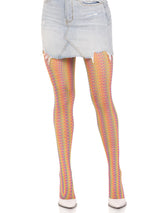 Acadia Rainbow Net Tights- One Size