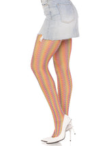 Acadia Rainbow Net Tights- One Size