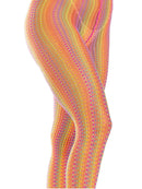 Acadia Rainbow Net Tights- One Size
