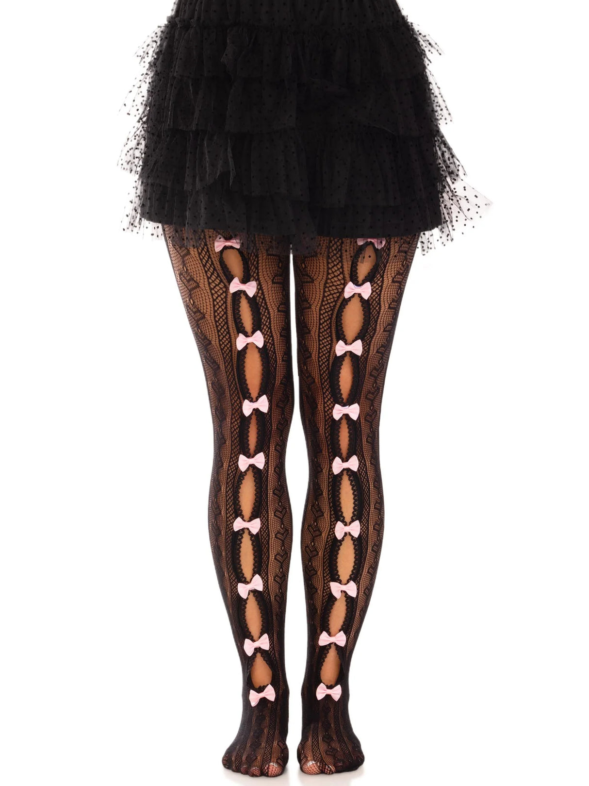 Sweetheart Striped Tights- One Size