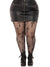 Plus Worship Me Net Tights- Black