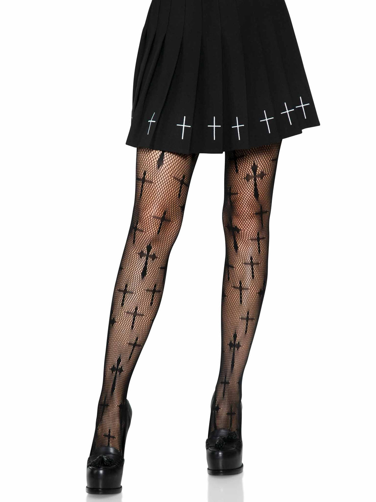 Worship Me Net Tights- One Size