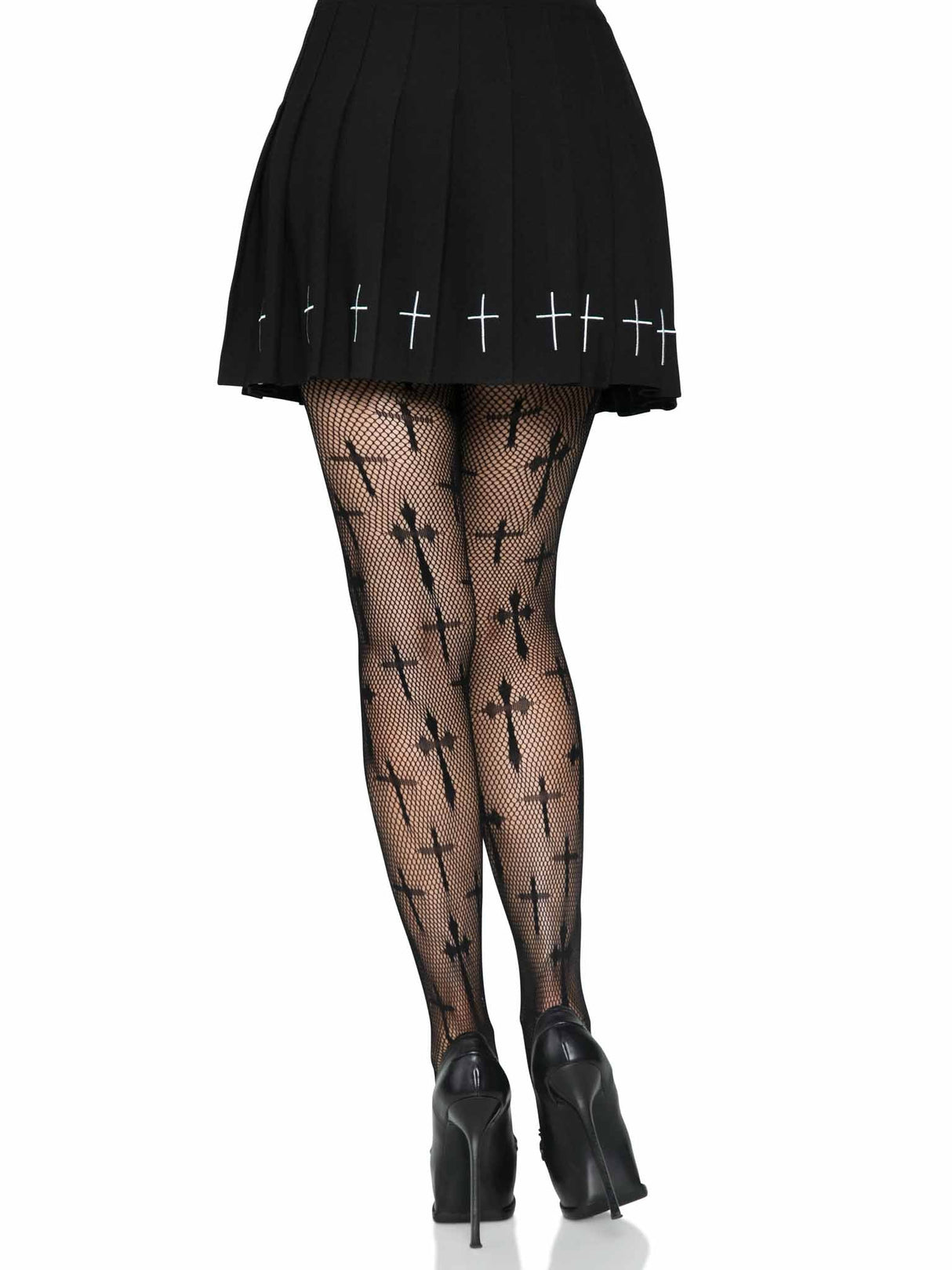 Worship Me Net Tights- One Size