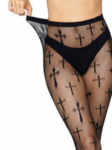 Worship Me Net Tights- One Size