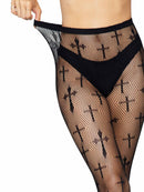 Worship Me Net Tights- One Size
