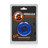 Oxballs Sprocket No Roll Cockring - Blue
