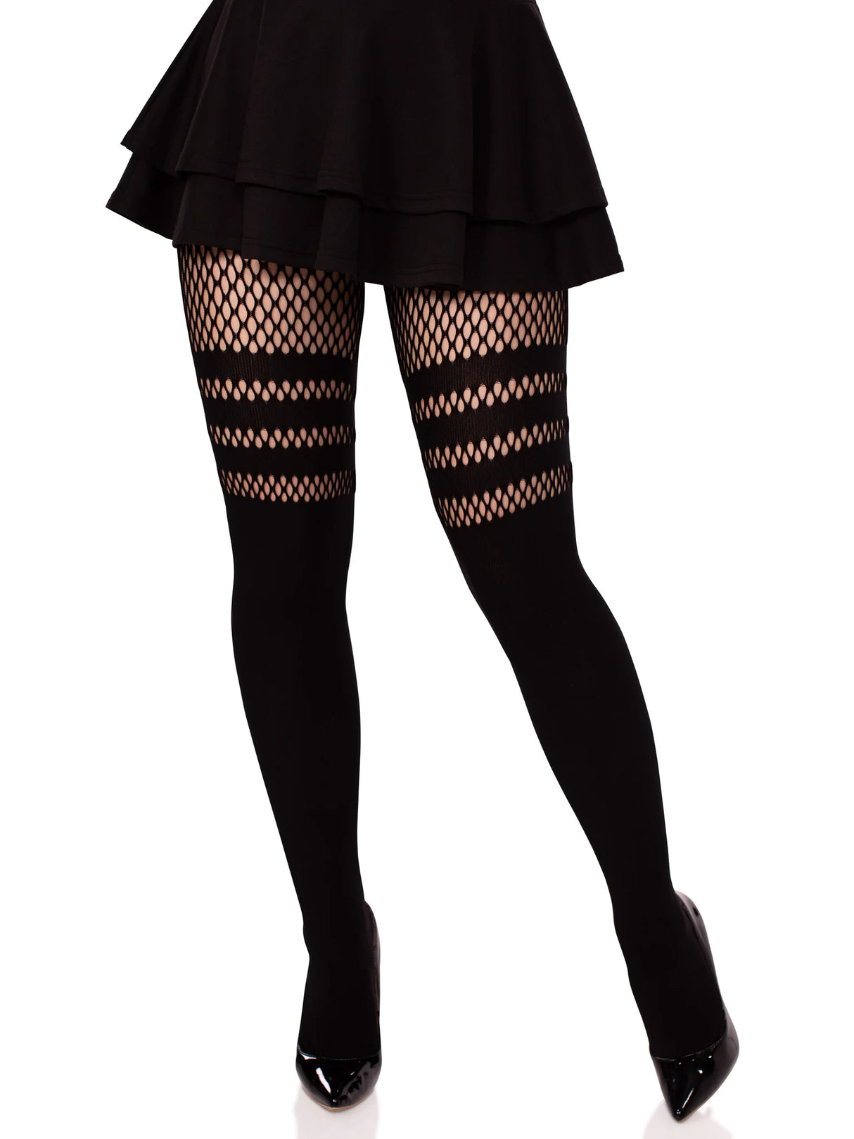 Ada Tights with Fishnet Accent- One Size