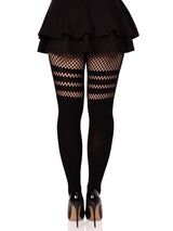 Ada Tights with Fishnet Accent- One Size