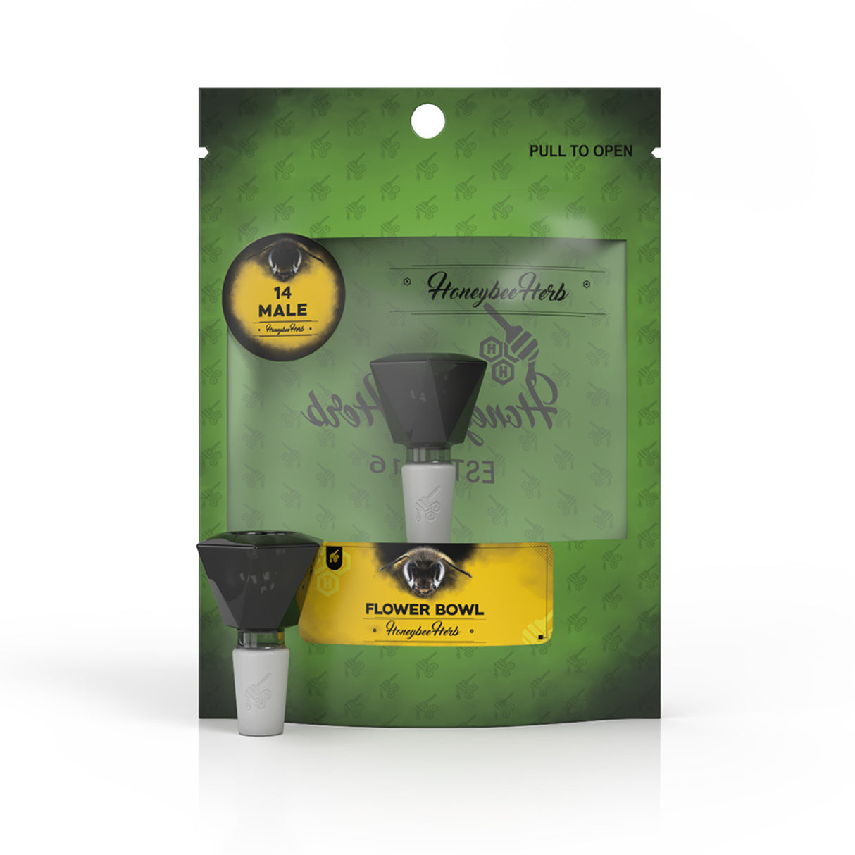 Honeybee Herb: Diamond Bowl (14mm - Black)