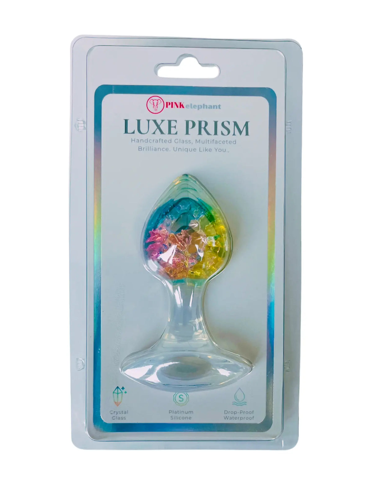 Luxe Prism Anal Plug - Medium - Rainbow
