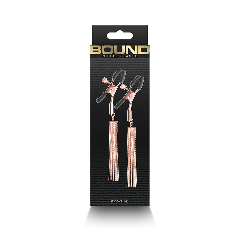 Bound Nipple Clamps: D2 Rose Gold
