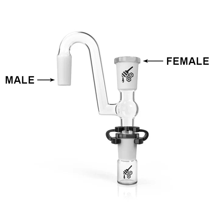 Honeybee Herb: Swan Neck Reclaim Catcher (14mm)