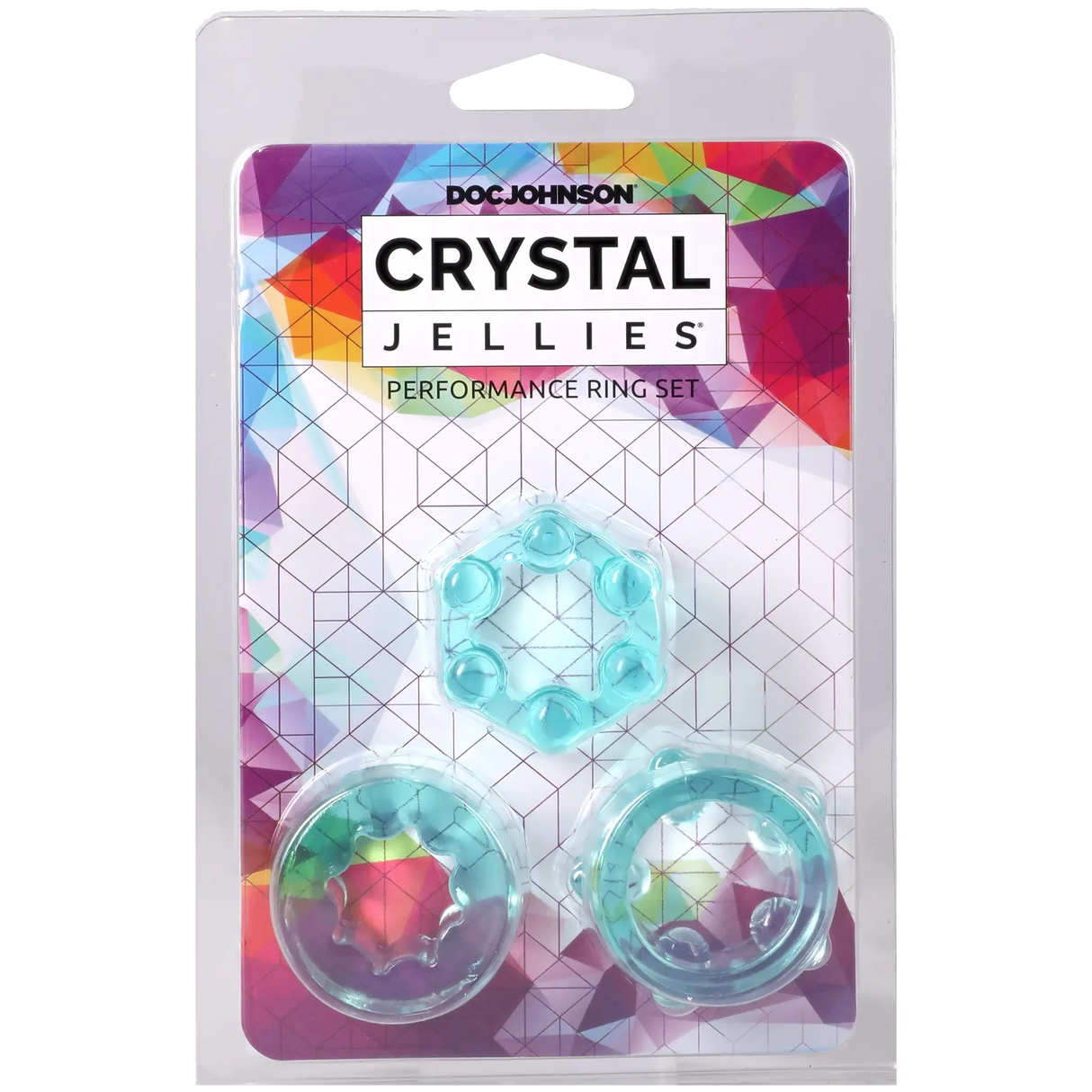 Crystal Jellies Performance Ring Set - Teal