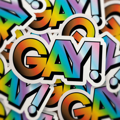 Sticker: GAY!