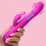 Thrusting Silicone Rabbit-Purple