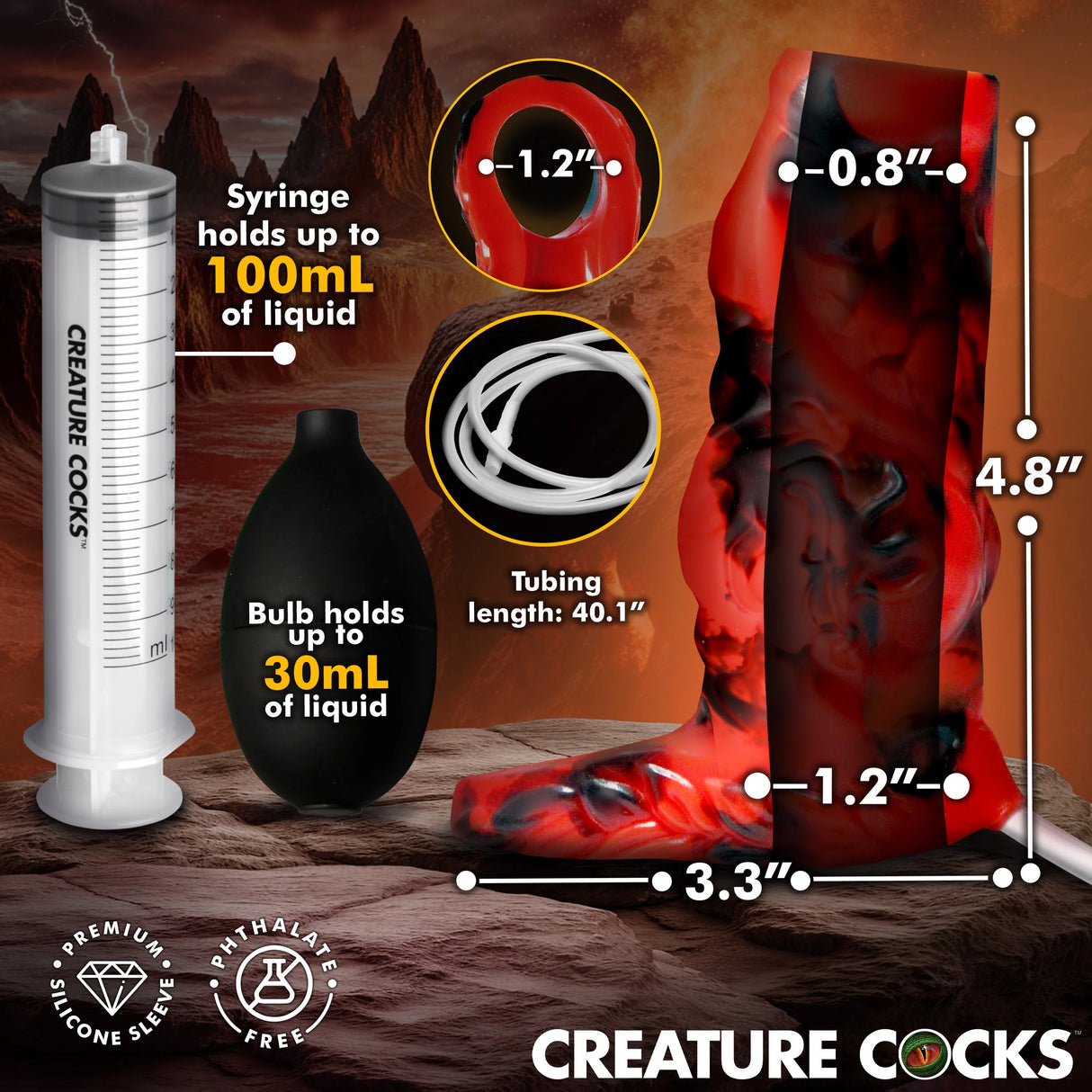 Creature Cocks Hell Hound Squirting Enhancer