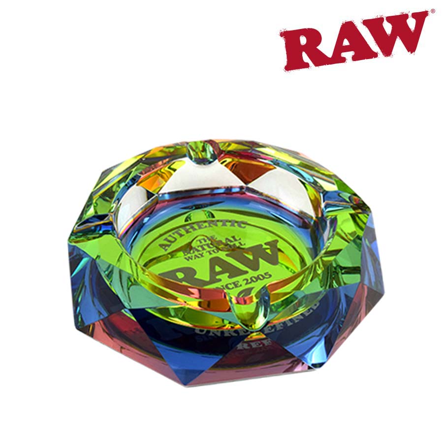 Ashtray: RAW Glass Rainbow