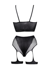 2pc Bra Set with Garters- One Size