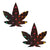 Pasties:Blk Rnbw Heart Weed