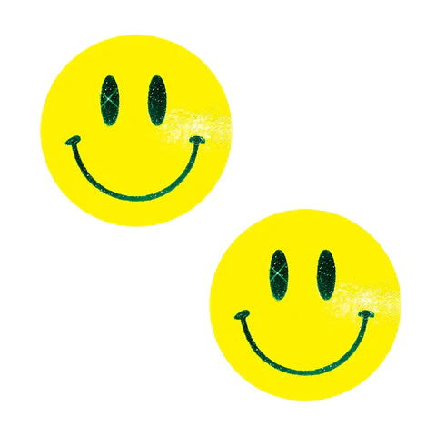 Pasties: Smiley Blacklight-Yellow