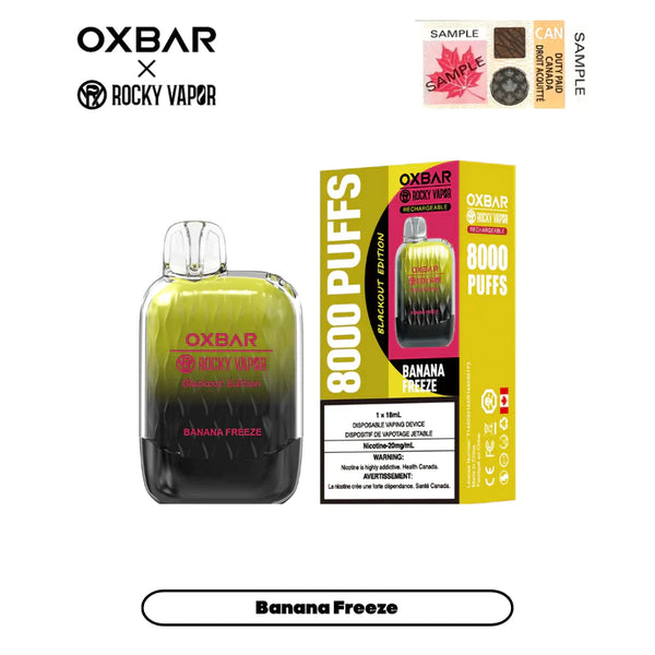 Vape: Oxbar 8000-Banana Freeze