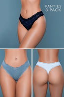 Jade Thong 3pk Small