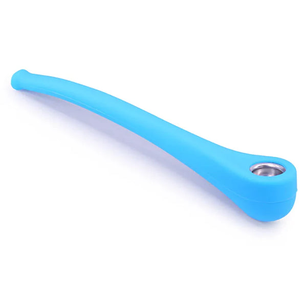 9" Silicone Gandalf Pipe Blue