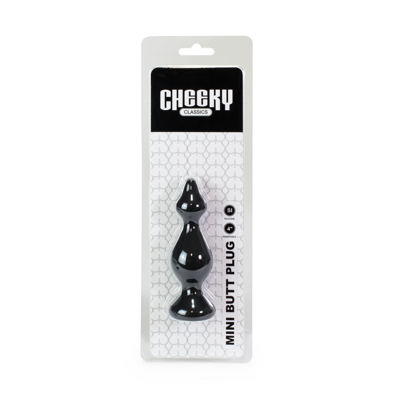 Cheeky Mini Butt Plug-Black