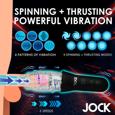 JOCK Spinning, Thrusting, and Vibrating Masturbator