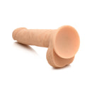 Easy Riders 7" Dildo with Balls- White