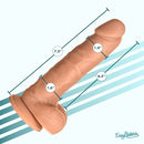 Easy Riders 7" Dildo with Balls- Tan