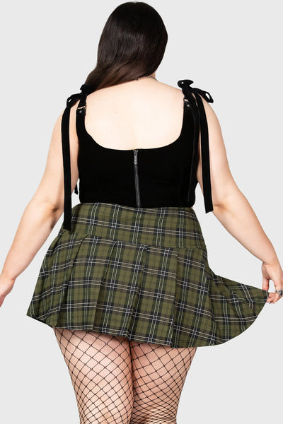 Dark Canopy Pleated Skirt 3X