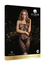 Star Rhinestone Dress-Black