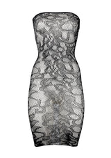 Star Rhinestone Dress-Black