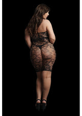 Star Rhinestone Dress-Black