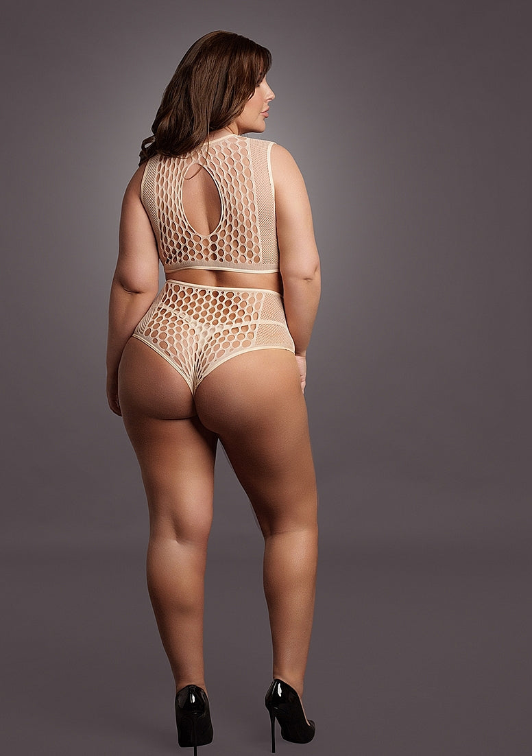 Duo Net Key-Hole Bra Set