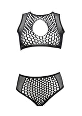 Duo Net Key-Hole Bra Set
