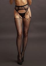 Hose: Shredded Suspender-Black