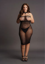 High Neck Dress-Black