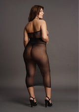 High Neck Dress-Black