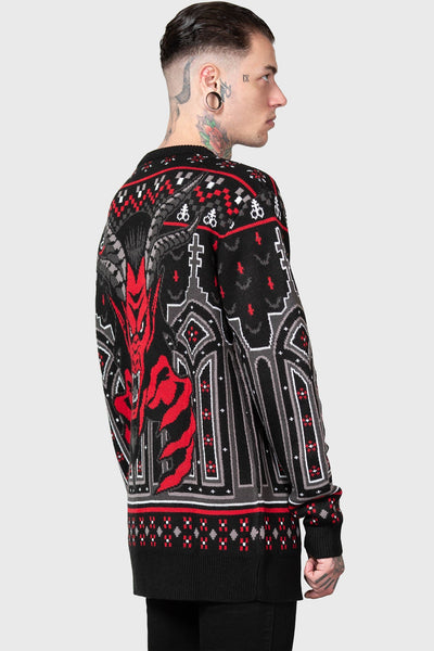 Devil on my Back Sweater Medium