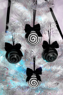 Downward Spiral Ornaments 4pk