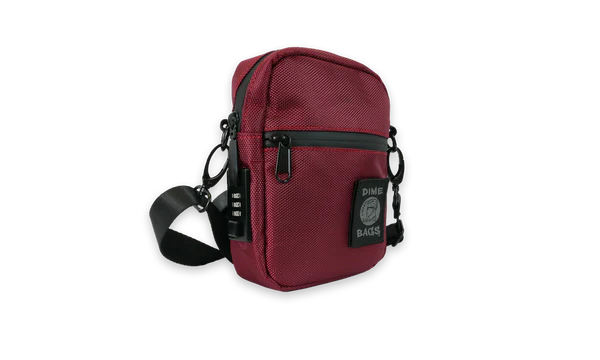 Dime Bags: "The Button" Smell Proof/ Lockable (Oxblood)