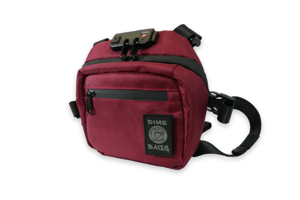 Dime Bags: "Operator" Smell Proof/ Lockable (Oxblood)