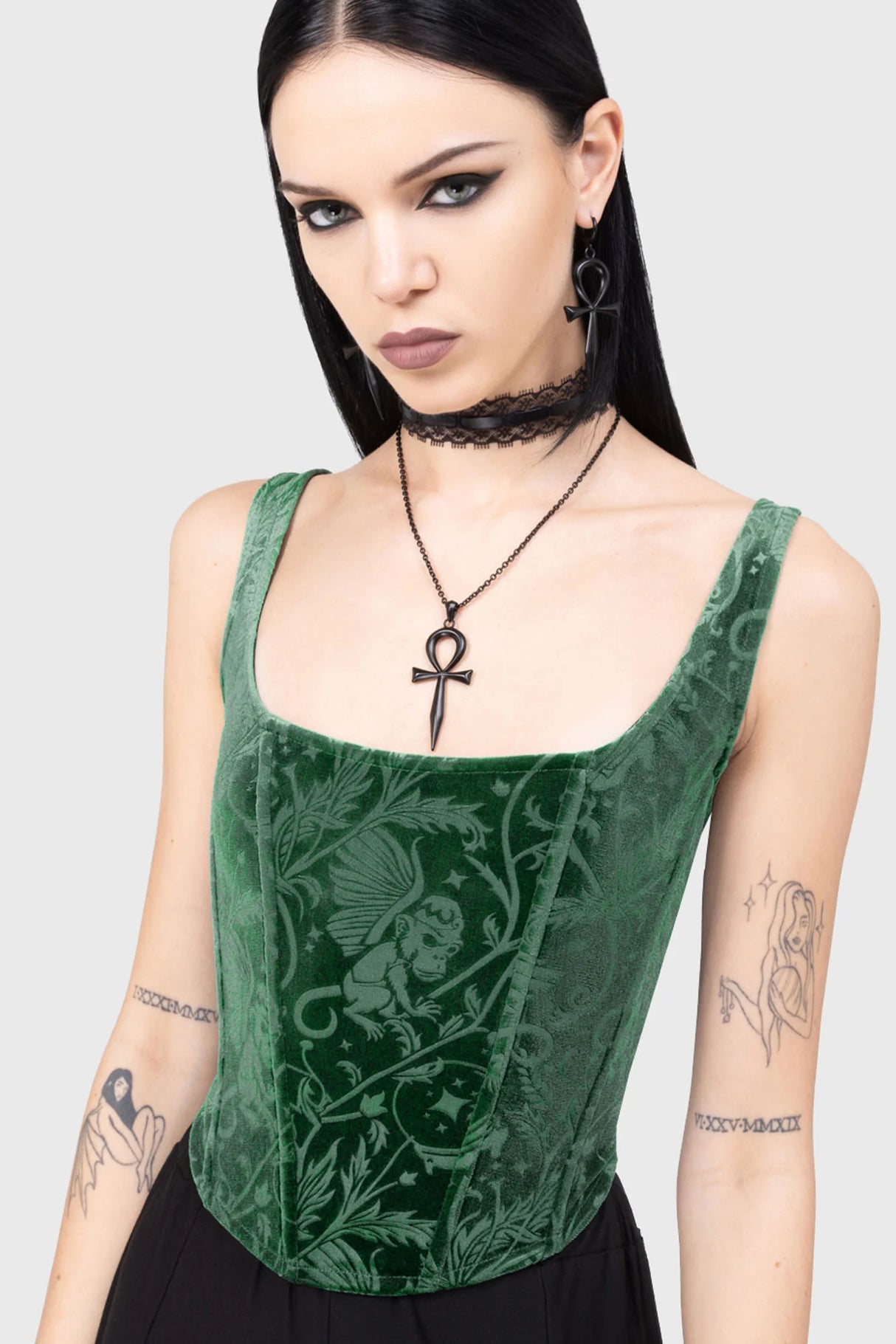 Emerald Envy Corset Top