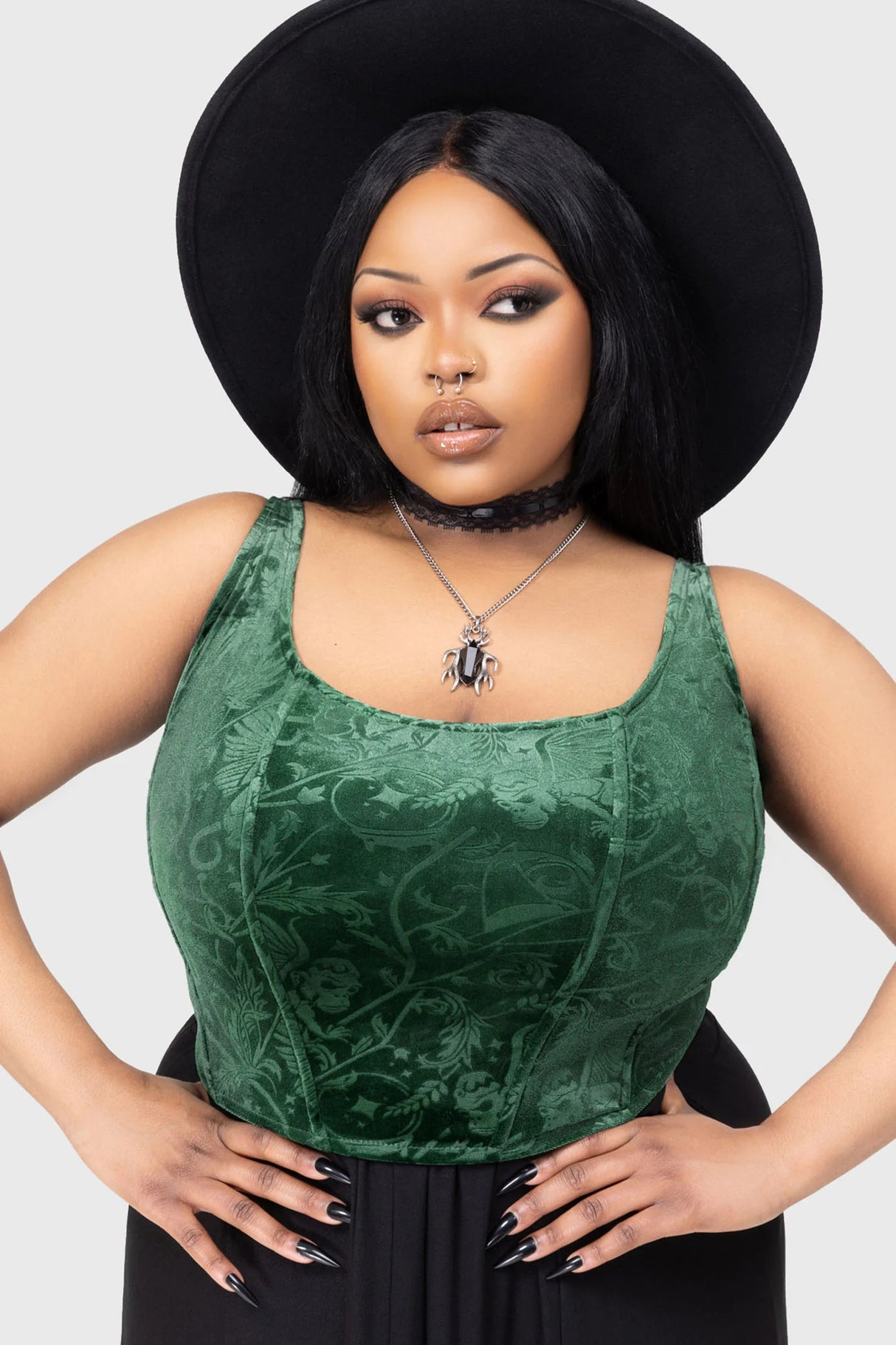 Emerald Envy Corset Top