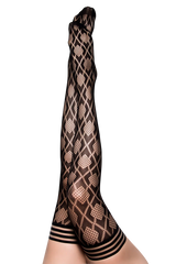 Thigh High: Elle Diamond Fishnet