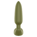 Forto Pointed Vibrating Plug-Green