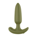 Forto Pointed Vibrating Plug-Green